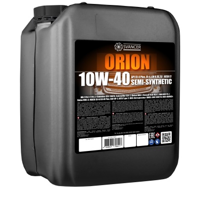 Моторное масло SVANCER ORION 10W-40 CI-4/SL 20л (SVD055) Моторное масло SVANCER ORION 10W-40 CI-4/SL 20л (SVD055)