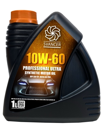 Моторное масло SVANCER Professional Ultra 10W-60 SN/CF A3/B4 1л (SVL059)