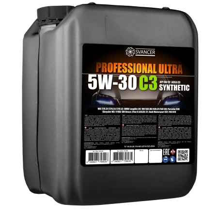 Моторное масло SVANCER Professional Ultra С3 5W-30 SN/CF  20л (SVL039)