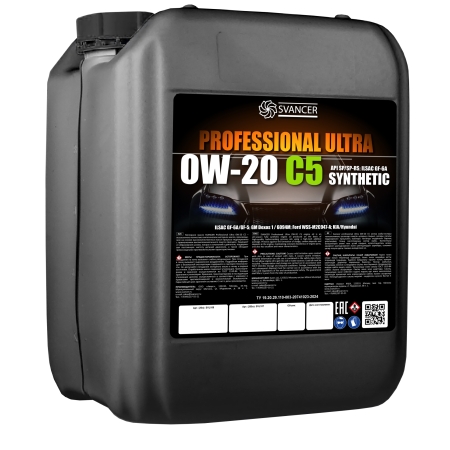 Моторное масло SVANCER Professional Ultra С5 0W-20 SP 20л (SVL108)