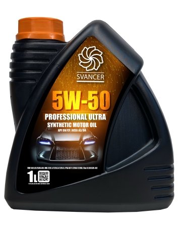 Моторное масло SVANCER Professional Ultra 5W-50 SN/CF A3/B4 1л (SVL050)