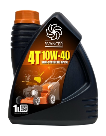 Масло для садовой техники SVANCER 4T Semi-synthetic SAE 10W-40 1л (SVC032)