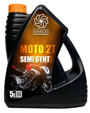 Масло для мотоциклов SVANCER MOTO 2T SEMI SYNT 5л (SVMT020)