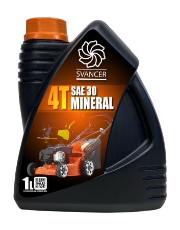Масло для садовой техники SVANCER 4T Mineral SAE 30 1л (SVC028)
