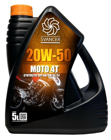 Масло для мотоциклов SVANCER MOTO 4T 20W-50 5л (SVMT002)