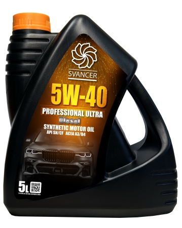 Моторное масло SVANCER Professional Ultra Diesel 5W-40 SN/CF  5л (SVL046)